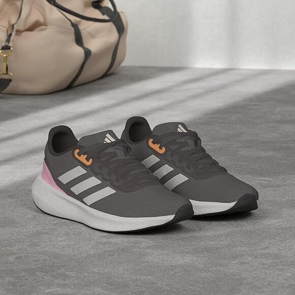 NWT adidas Women's Run Falcon 3.0 Sneaker, Grey/Crystal White/Beam Pink, 11 - Picture 1 of 4